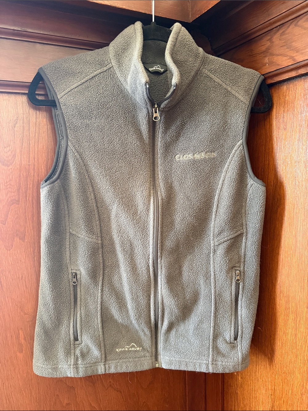 Eddie Bauer Gray Fleece Vest - Zip Front Outdoor Layer